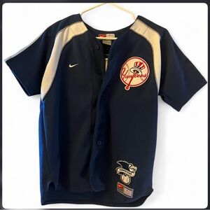 NIKE Team NY Yankees Alex Rodriguez Navy Blue Jersey Men's Medium Youth M